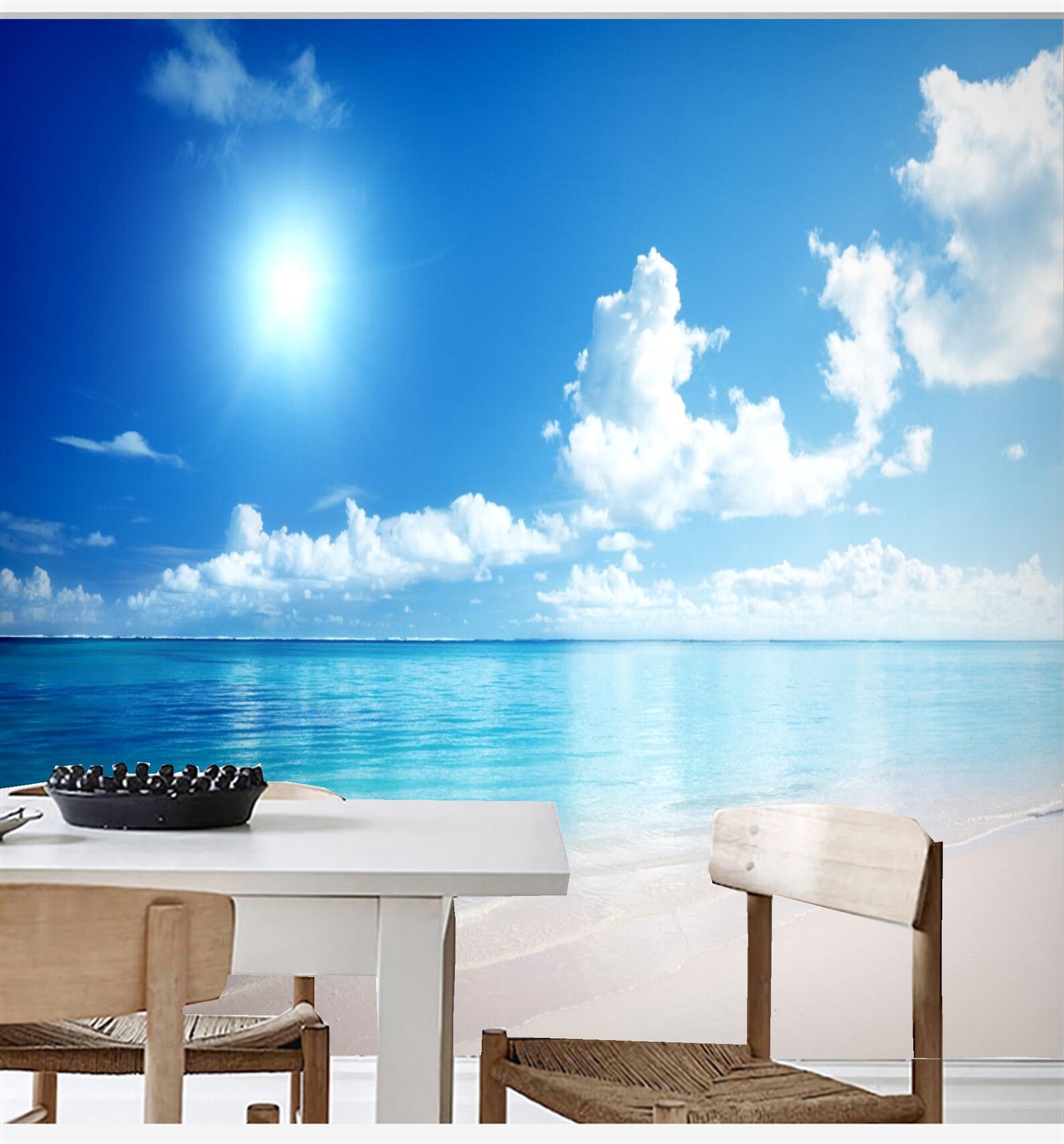 Wall Mural Peel and Stick Wallpaper Self Adhesiveocean Beach - Etsy