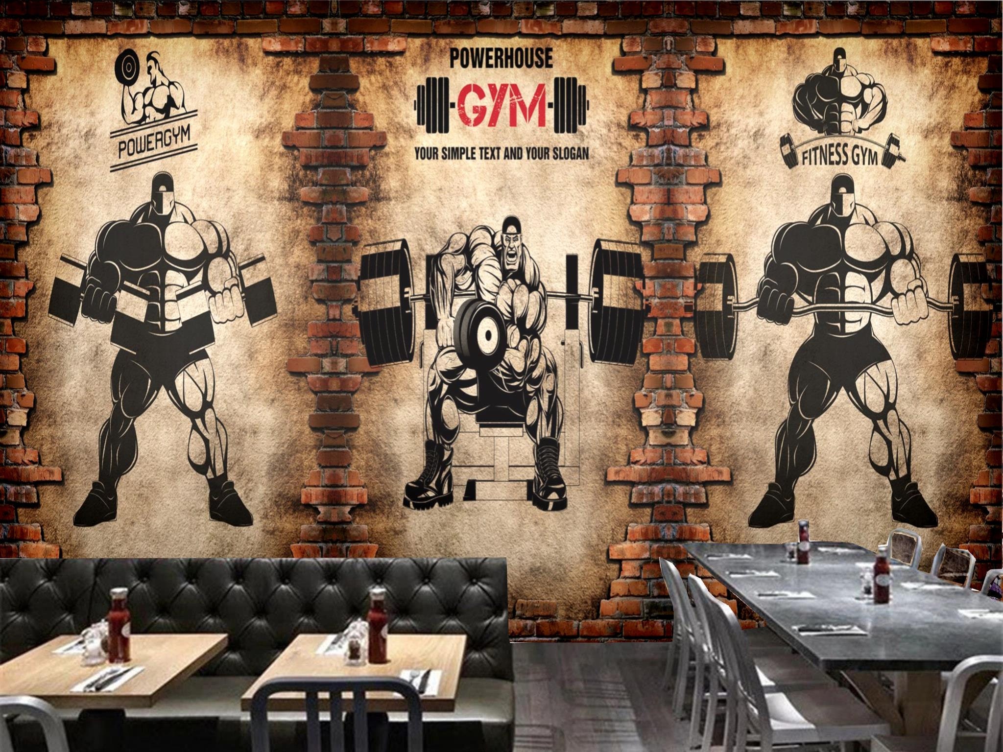 Peel and Stick Wallpaper Self-adhesive Wall Paper Sticker Gym - Etsy Peel and Stick Wallpaper Self-adhesive Wall Paper Sticker Gym - Etsy