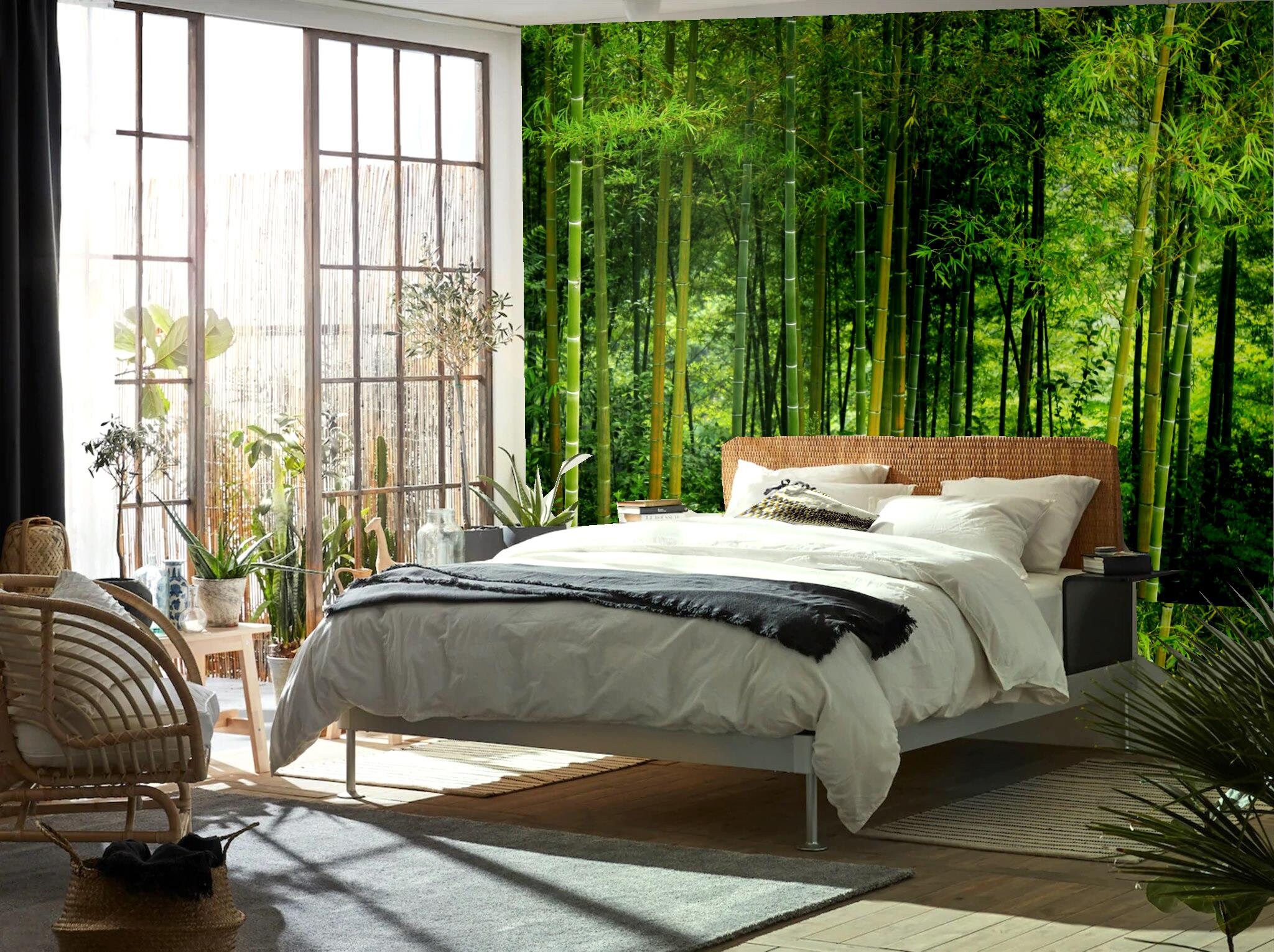 Peel and Stick Wallpaper Self Adhesive Wallpaper Bamboo Wall Etsy UK