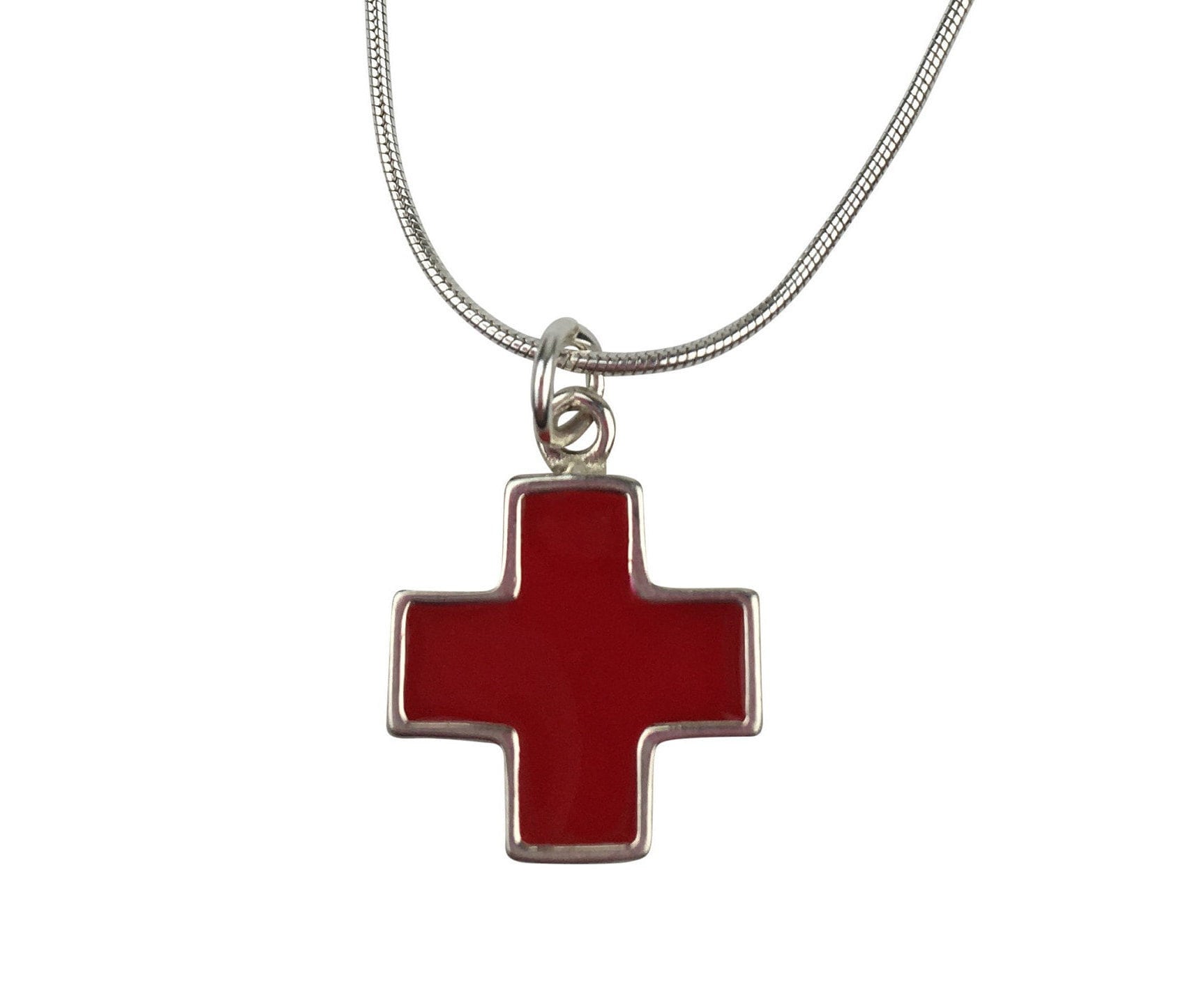 Nurse Necklace for Women Red Cross Necklace Nurse - Etsy