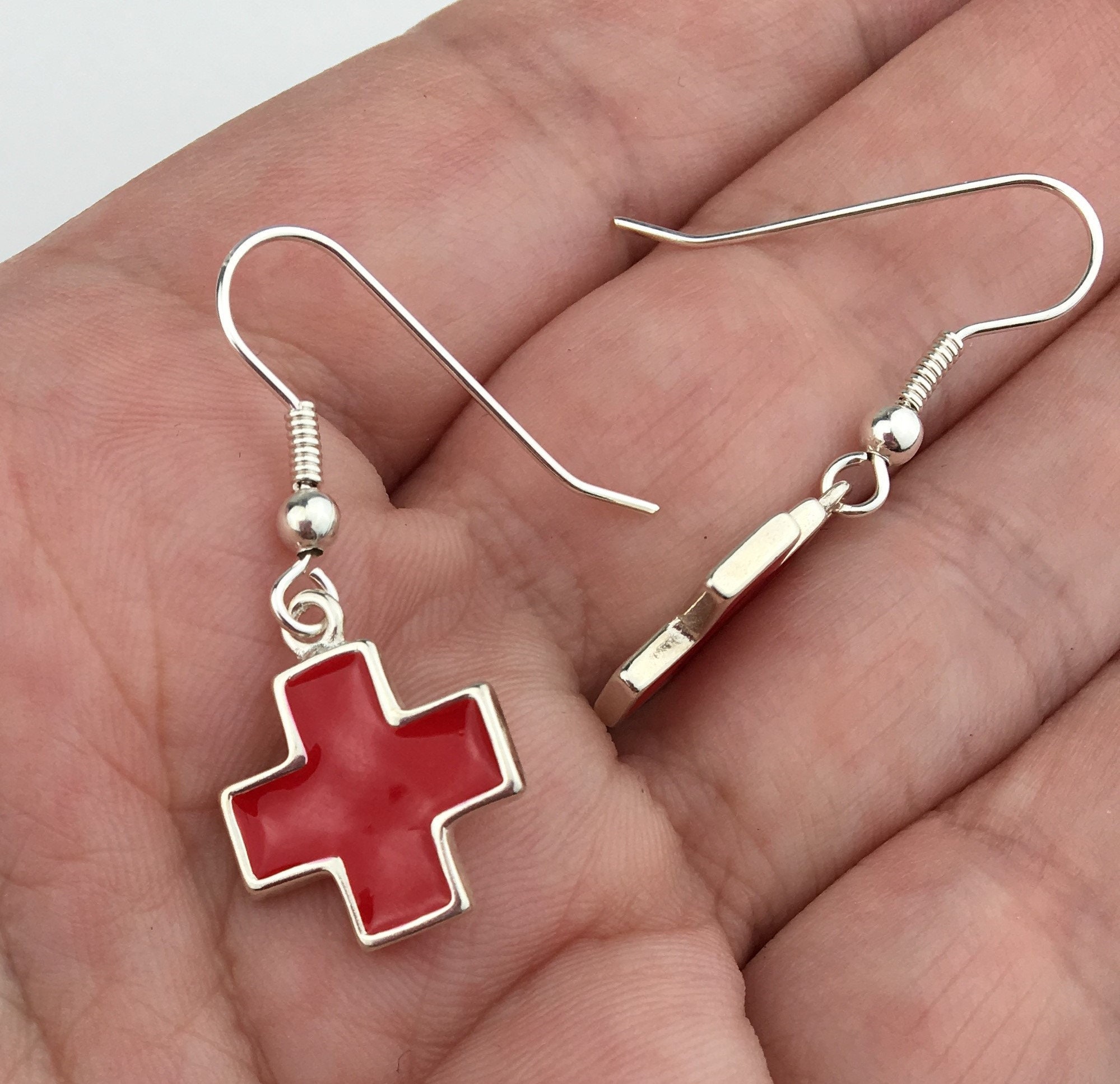 Nurse Necklace Red Cross Nurse Pendant Doctor Necklace Medical | Etsy