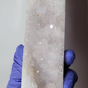 Sparkly druzy pink amethyst tower 1 lb 9 oz / pink amethyst tower / sparkly pink amethyst / pink amethyst tower / pale pink amethyst tower