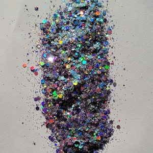 Mixed iridescent phantom silver glitter - Heart's Desire