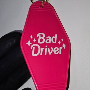 Keychain / pink keychain / hotel keychain / pink and white keychain
