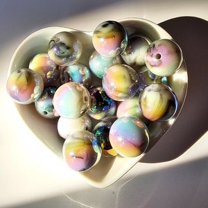 Large Marble Beads 