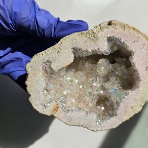 Angel aura quartz Moroccan geode / angel aura quartz geode / Moroccan geode / angel aura quartz geode / aura crystal / angel aura quartz