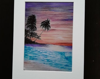 PARADISE  BEACH A4 PRINT