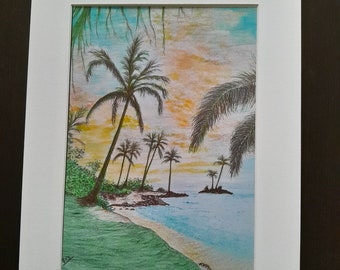 Oahu Hawaii A4 PRINT