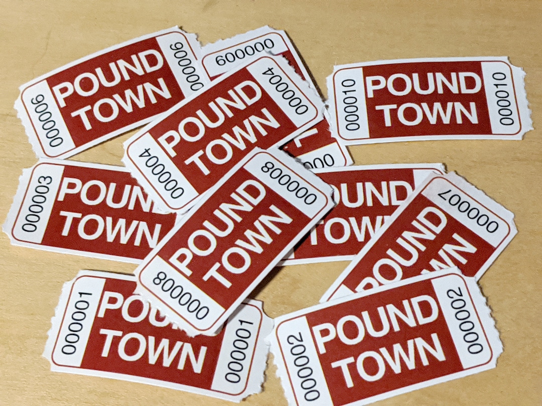 Tickets to Pound Town Etsy