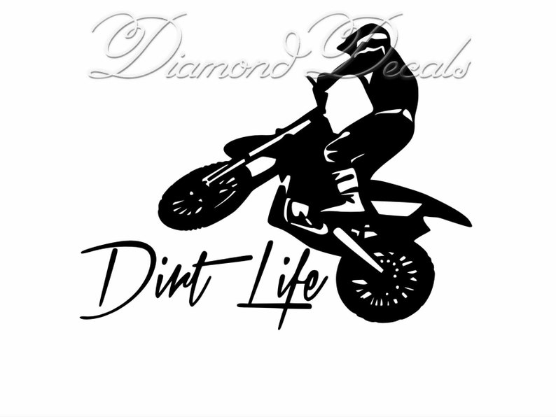 Dirt Bike Decals Mountain Bike Decals Dirt life vinyl decal Etsy