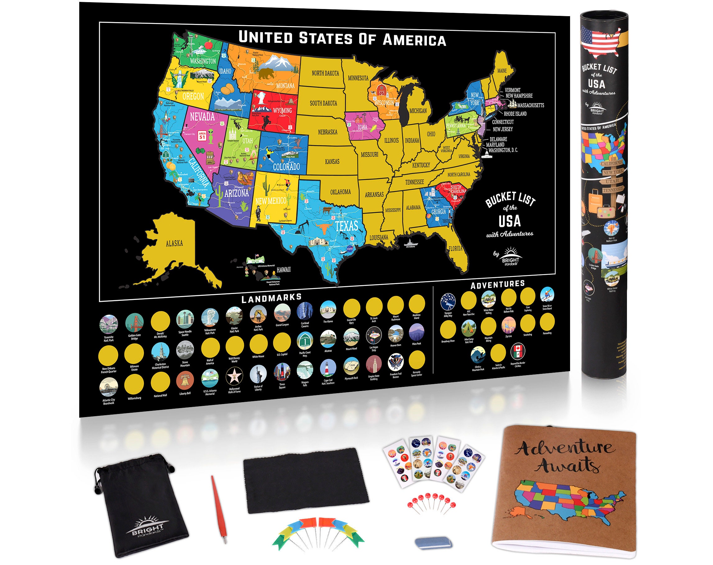 Scratch Off Maps Usa Scratch Off - Il Fullxfull.2556170830 Eg0i 
