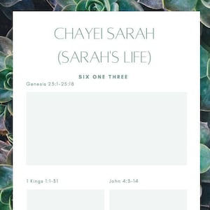 Torah Portion Planner - Digital Version, Hebrew Roots, Messianic Jewish, Whole Bible Believer Torah Portion Reading Schedule Planner