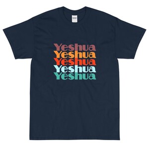 Men's Retro "Yeshua" Short Sleeve T-Shirt, Messianic, Hebrew Roots Tees