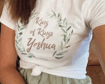 Women's Cotton "King of Kings Yeshua" T-Shirt