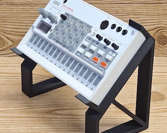 Dual Height Low Tall Black Desktop Stand for Korg Volca Beats Bass FM Keys Nubass Loop Sample Synthesizer Mixer Drum Rhythm Machine Sampler