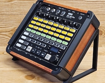 The Analog Source 45 Degree Angled Black Desktop Stands For KORG KR-55 PRO Rhythm Drum Machine