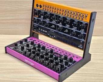 The Analog Source 2 Tier Desktop Stand Fits Behringer Crave Edge Grind Spice Synthesizer
