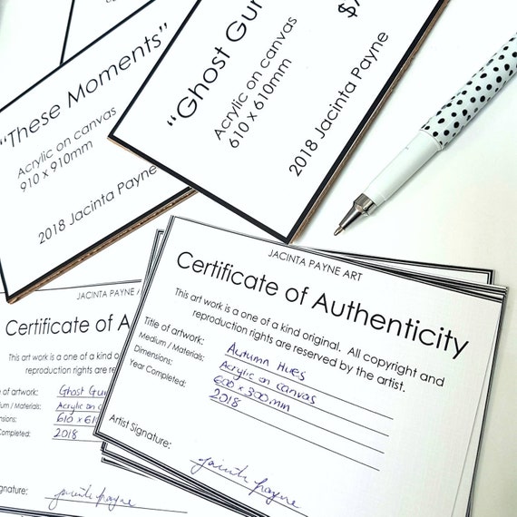 Artwork Certificate Of Authenticity Template from i.etsystatic.com