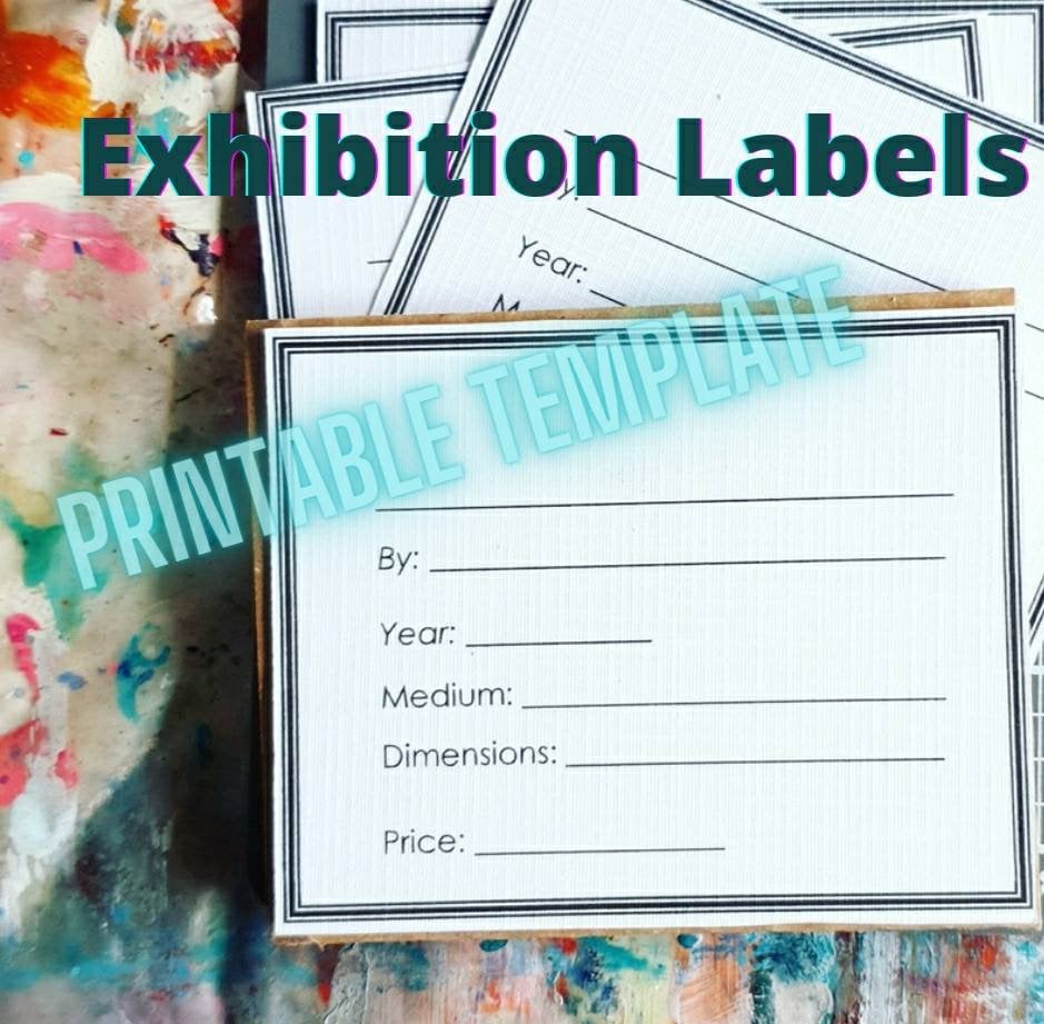 Art Exhibit Art Gallery Labels Template