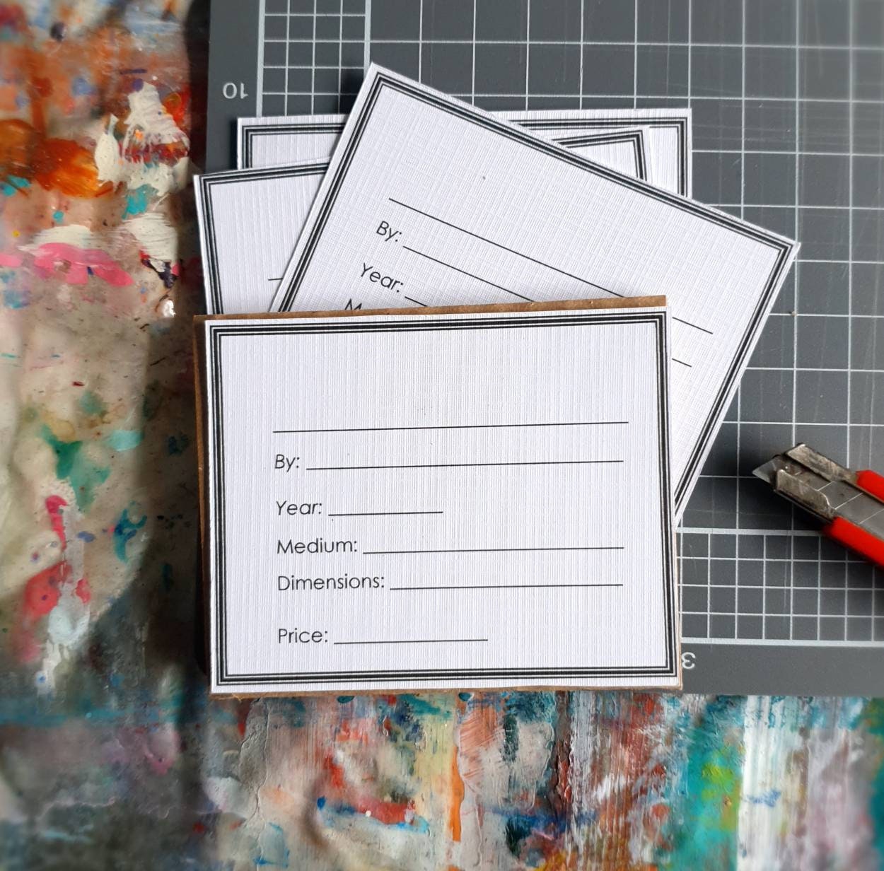 Exhibition Labels Template for Artists Printable Wall Plaques Etsy Exhibition Labels Template for Artists Printable Wall Plaques Etsy