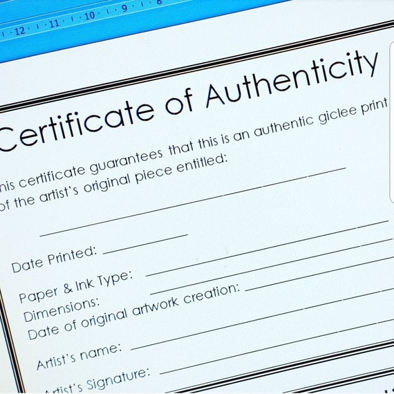 Modern Certificate Of Authenticity Template from i.etsystatic.com