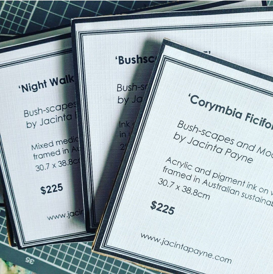 Art Exhibition Display Cards / Artwork Labels for Artists. Editable Art Exhibition Display Cards / Artwork Labels for Artists. Editable