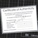 see more listings in the AuthenticityCertificates section