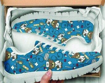 nurse doodle sneakers