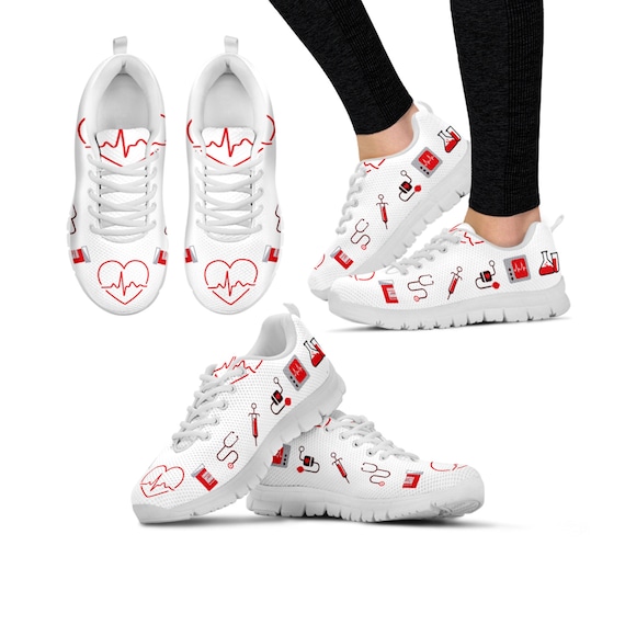 nurse doodle sneakers