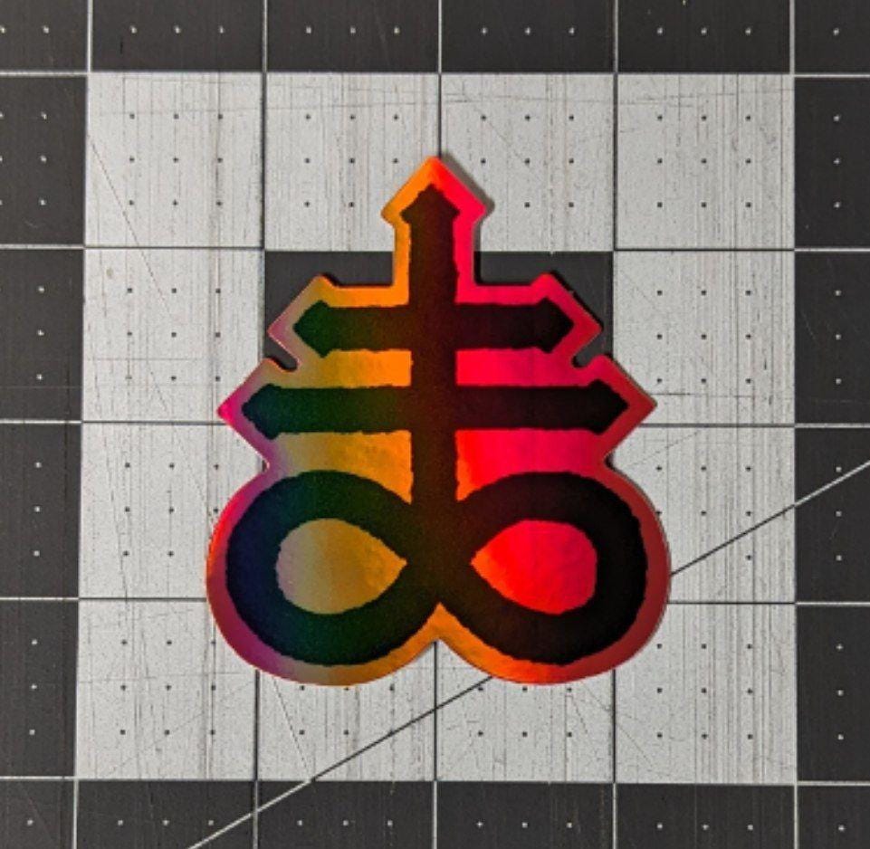 Leviathan Cross Holographic 3in Sticker