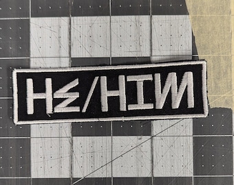 HE/HIM 4.5 Inch Pronoun Patch