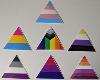 Triangle Pride 3.5in Stickers