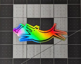 Cavedog Holographic 4in Sticker