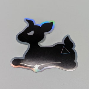 QUEER DEER Holographic 3in Sticker