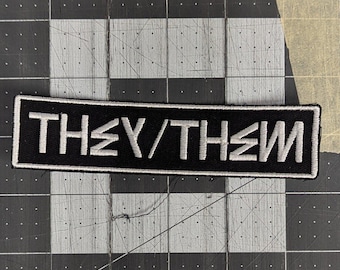 THEY/THEM 5.5 Inch Pronoun Patch
