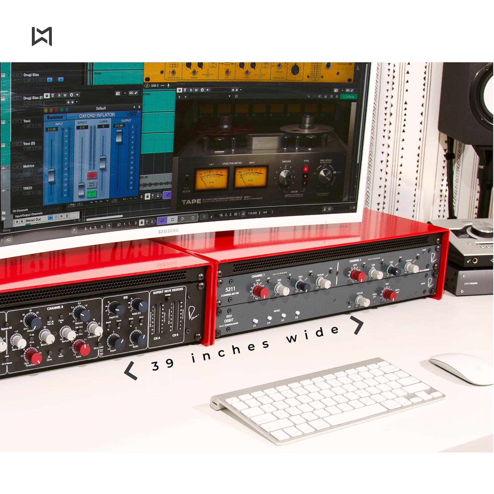 Double Bay 2U-4U Metal Studio Rack: Handmade Desktop Rack - Etsy