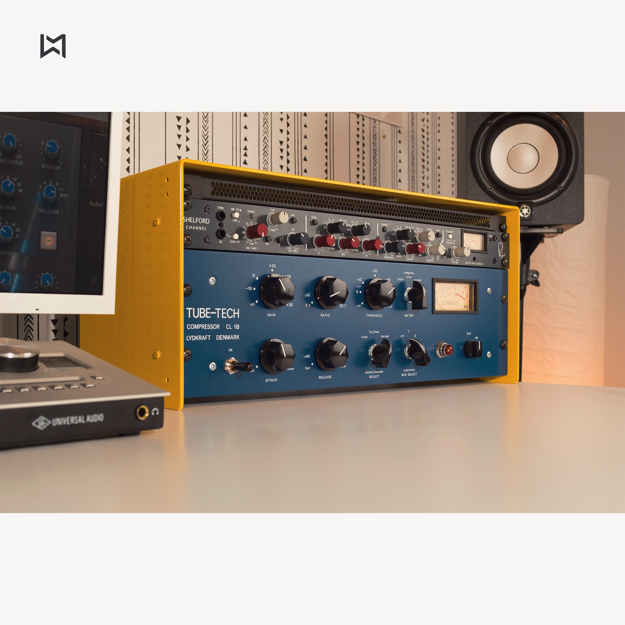 Yellow 4U Metal Studio Rack: Handmade Desktop Rack - Etsy