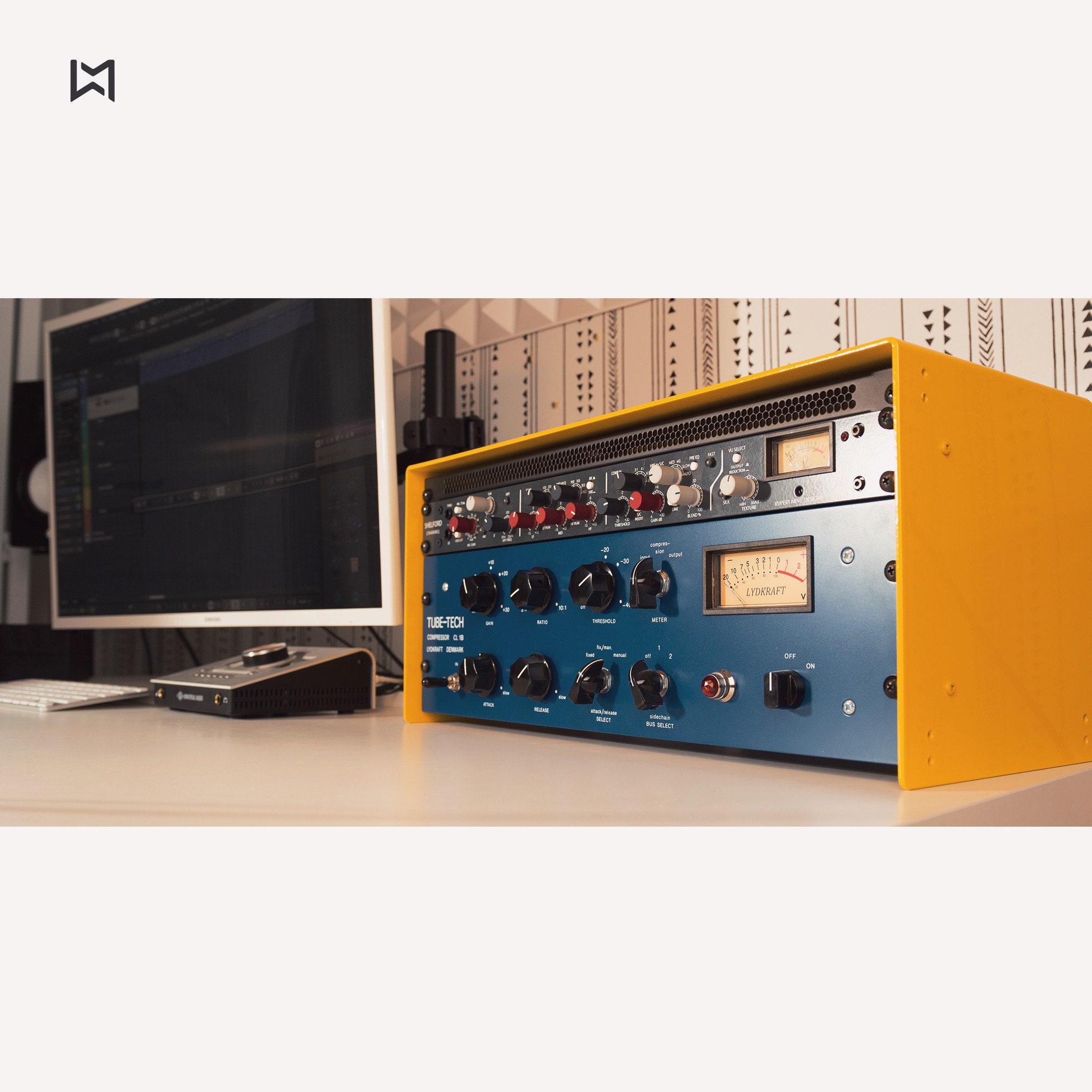 Yellow 4U Metal Studio Rack: Handmade Desktop Rack - Etsy