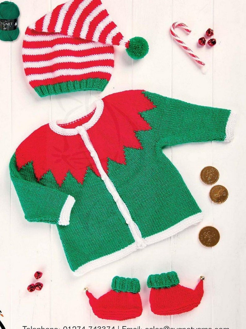 Baby elf pattern Elf hat pattern Baby christmas pdf Elf knit Etsy