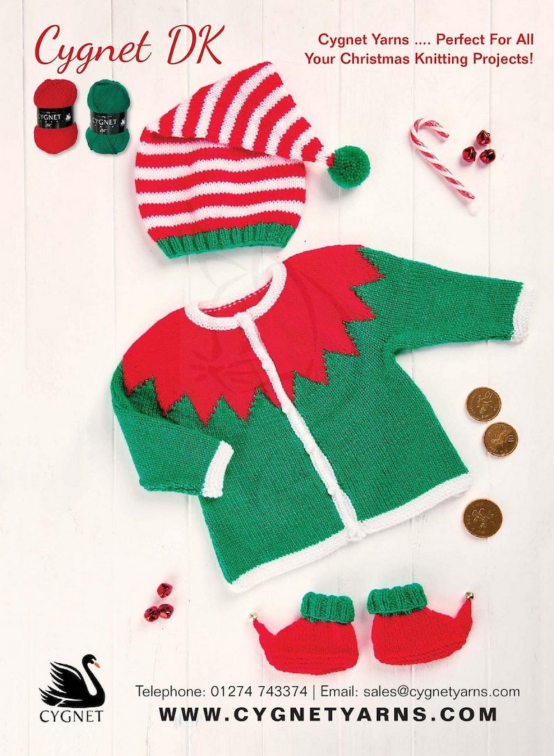 Baby elf pattern Elf hat pattern Baby christmas pdf Elf knit Etsy