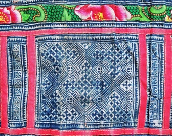 Vintage Hmong Hand Drawn Batik