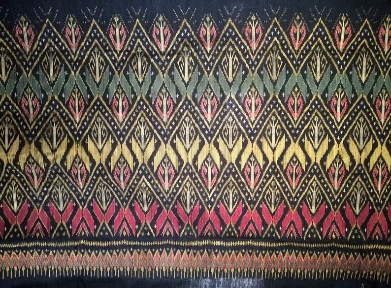 Traditional Ikat Hand Woven Silk From Northeast Thailand Etsy