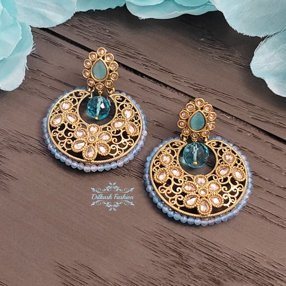 Earrings shop sky blue