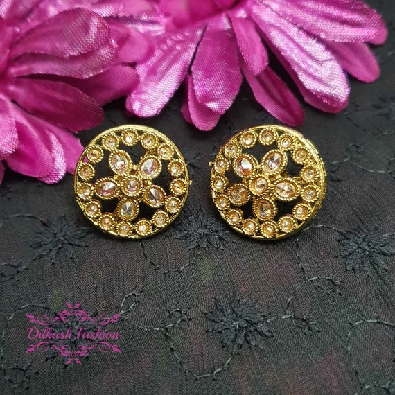 Indian Punjabi Gold Plated Mangtikka Set / Earrings With Tikka / Punjabi  Tikka / | eBay