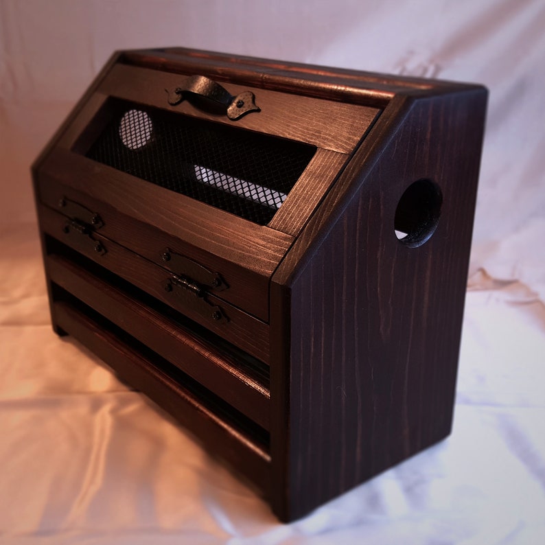 Large Rustic Countertop Potato Bin Onion Bin Vegetable Bin Etsy