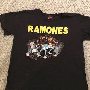 Vintage Ramones TShirt Ramones 1234 Clothing Concert T-Shirt Road 