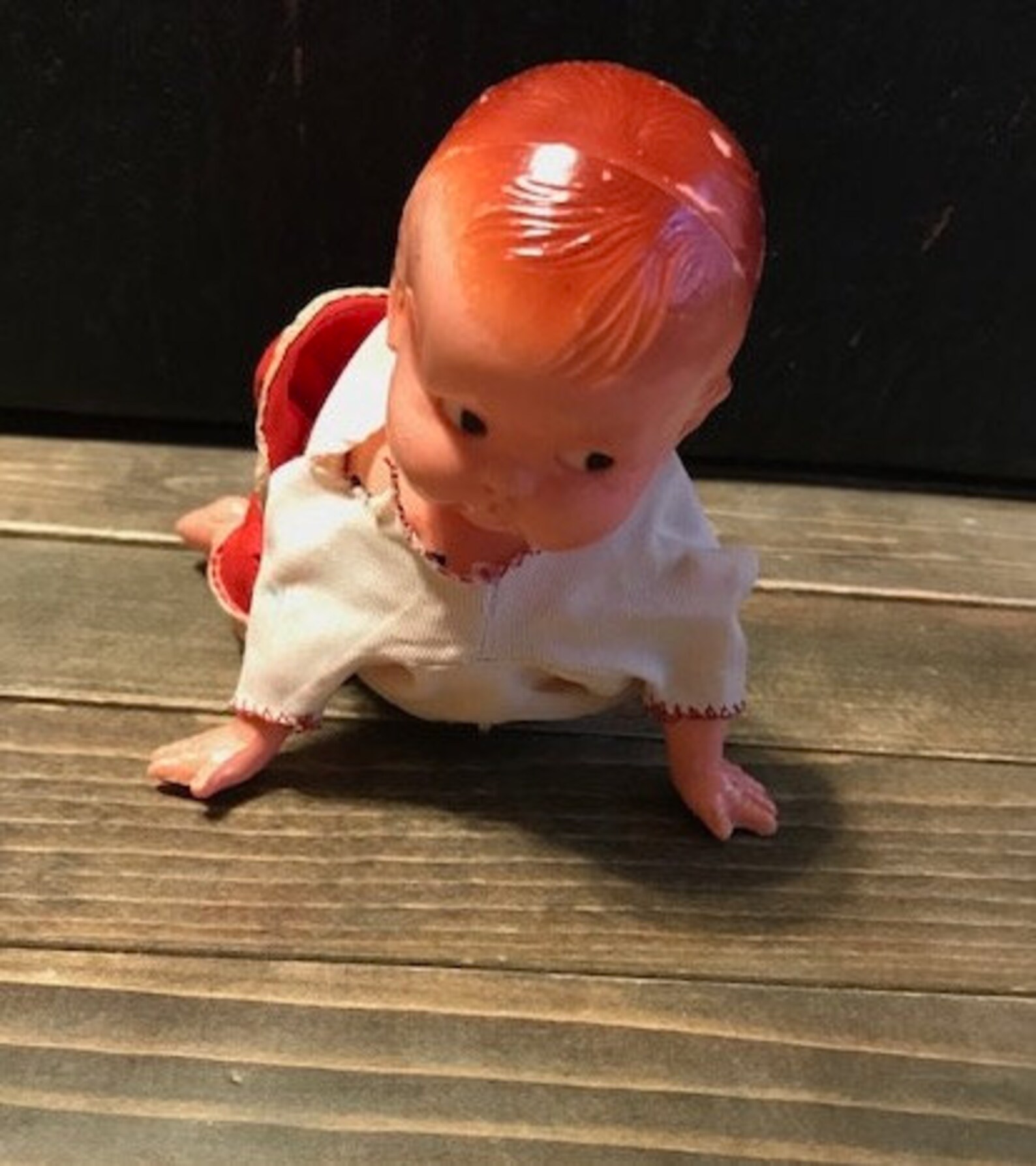 Vintage 50s Wind up Crawling Baby Retro Plastic Mechanical Etsy