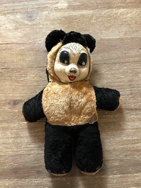 vintage stuffed panda bear