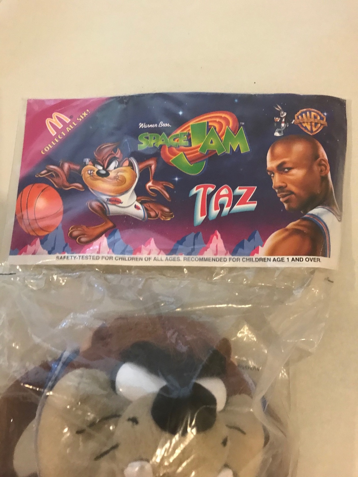 Vintage 1996 Space Jam TAZ Mcdonalds Toy Unopened New Michael | Etsy