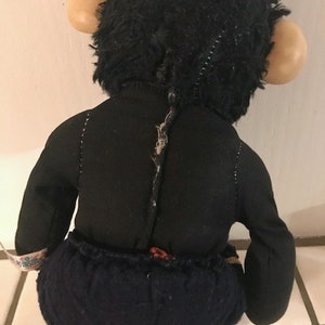 Vintage 50s Rushton Star Creation Military Soldier Monkey Mr Bim Zippy Monkey Chimpanzee Rubber Face and Hands Plush Animal 16" VERY RARE! image 6